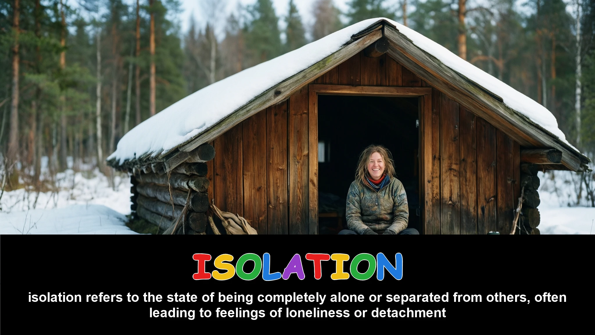 English Illustration for isolation